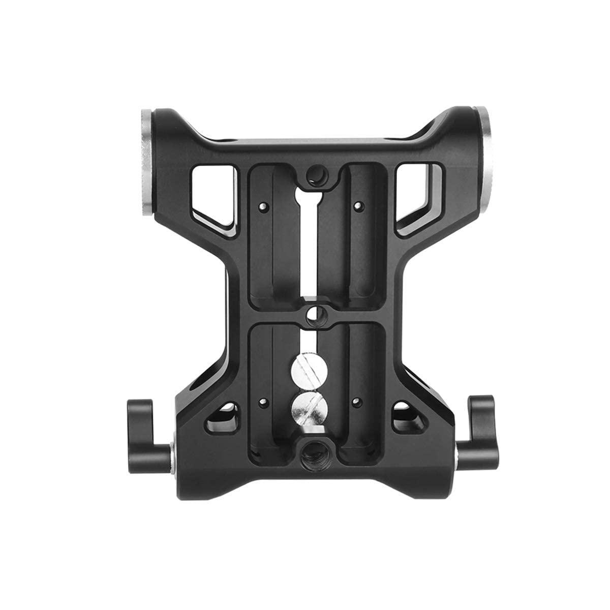 NICEYRIG NICEYRIG Camera Baseplate with Rosette Mount, 15mm Rod Base Plate Applicable for Sony FS5 FS7 FX9, RED DSMC2, KINEFINITY Cinema Camcorder - 401