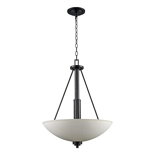 Trans Globe Lighting Trans Globe Imports 70528-1 BN Transitional Three Light Pendant from Mod Pod Collection in Pewter, Nickel, Silver Finish, 20.00 inches
