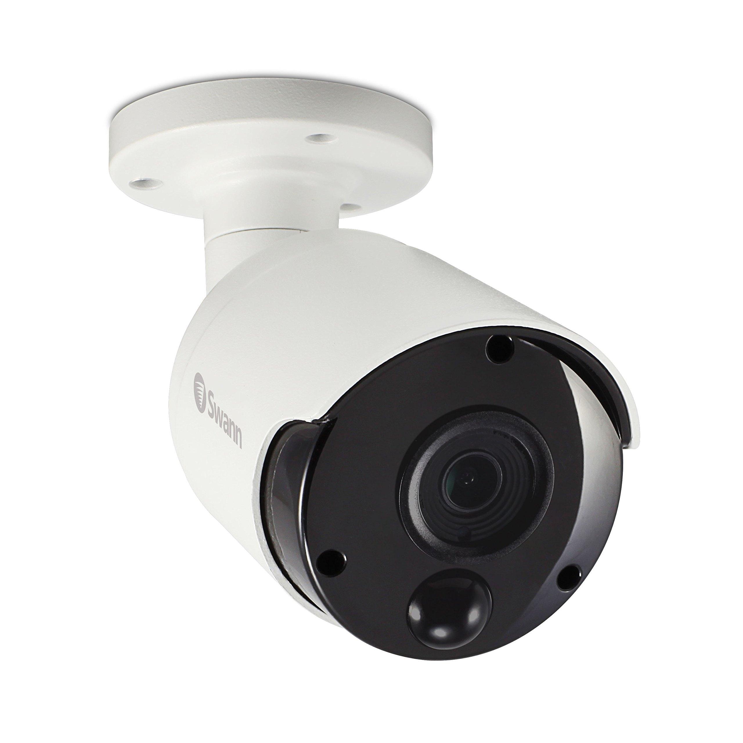 Swann Swann Wired PIR Bullet Security Camera, 5MP Super HD Surveillance Cam with Infrared Night Vision, Thermal, Heat & Motion Sensing, Add to DVR with BNC, SWPRO-5MPMSB