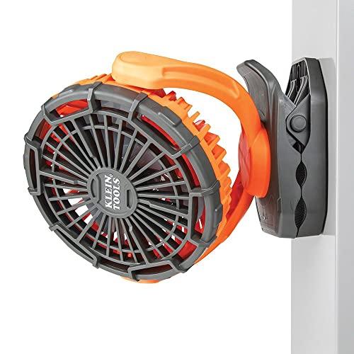 Klein Tools Klein Tools PJSFM1 Cordless Rechargeable Fan with USB-C Charging Cord and Multiple Mounting Options Perfect for the Jobsite