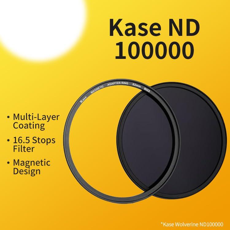 Kase Kase Wolverine 58mm ND100000 16.5 Stop Magnetic Filter Incl Adapter Neutral Density Filters