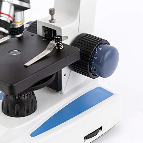 AmScope AmScope M158C-SP14-WM-E 40X-1000X Biology Science Metal Glass Student Microscope with USB Digital Camera, Slide Preparation Kit and Book