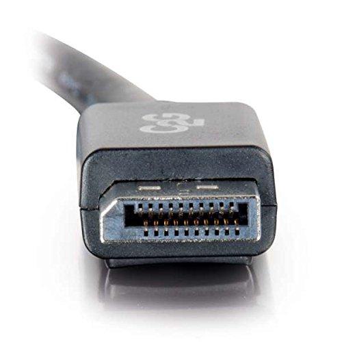 C2G Legrand - C2G DisplayPort 1.2 Male to Male Displayport Cable, Black Display Port Cable, 1 Foot Digital Display Cable, 8k Display Port, 1 Count, C2G 54423