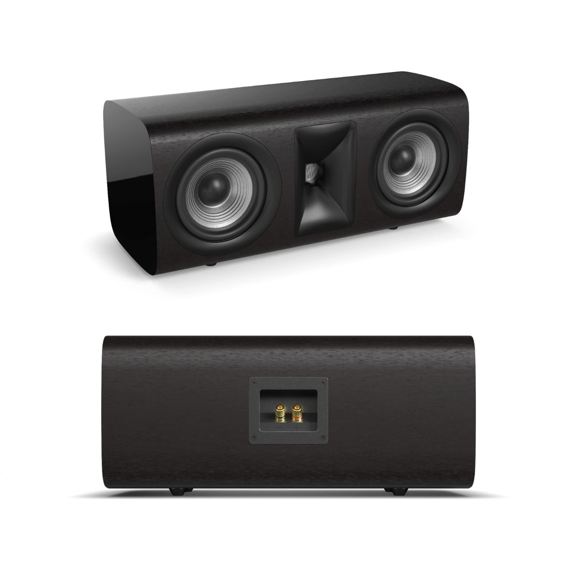 JBL JBL Studio 625C, Dark Wood - 2.5-Way Center Channel Loudspeaker - with 2414H-1 Compression Driver, High-Definition Imaging Horn & Dual 5.25 PolyPlas Cone Woofers