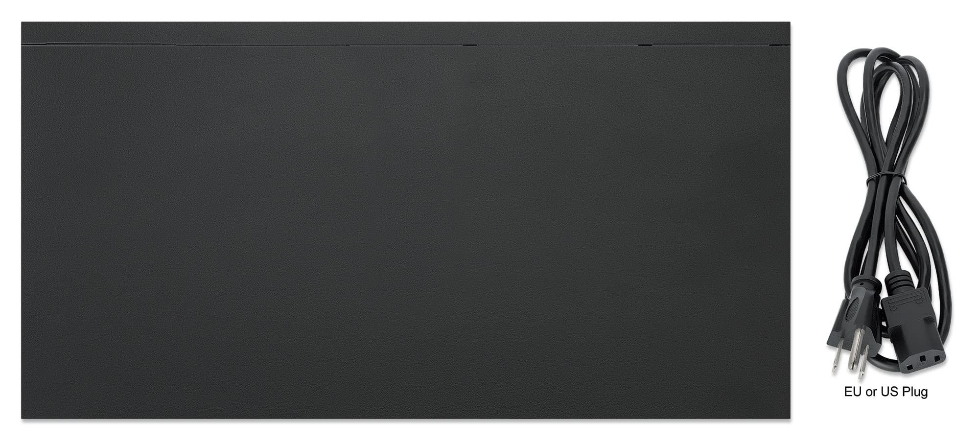 Intellinet Intellinet 24-Port Unmanaged PoE+ Gigabit Ethernet Switch - 370W Power Budget, 2 x 1Gbps SFP Ports, Rackmount/Desktop, Autosensing Ports, Sturdy Metal 3 Yr Mfg Warranty - 561891