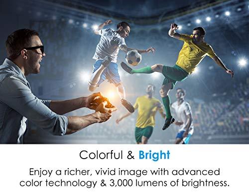 Optoma Optoma HD143X Affordable High Performance 1080p Home Theater Projector, 3000 Lumens, 3D Support, Long 12000 Lamp Life, for Indoor and Outdoor Movies, Built In Speaker