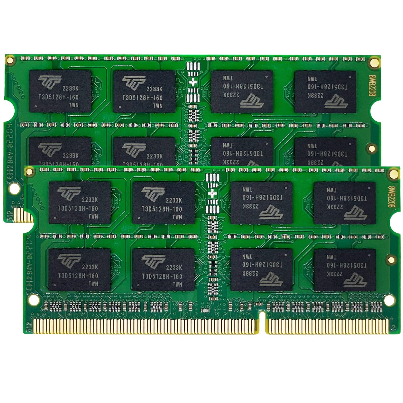Timetec Timetec 8GB KIT(2x4GB) DDR3L / DDR3 1600MHz PC3L-12800 / PC3-12800 Non-ECC Unbuffered 1.35V / 1.5V CL11 1Rx8 Single Rank 204 Pin SODIMM Laptop Notebook PC Computer Memory RAM Module Upgrade