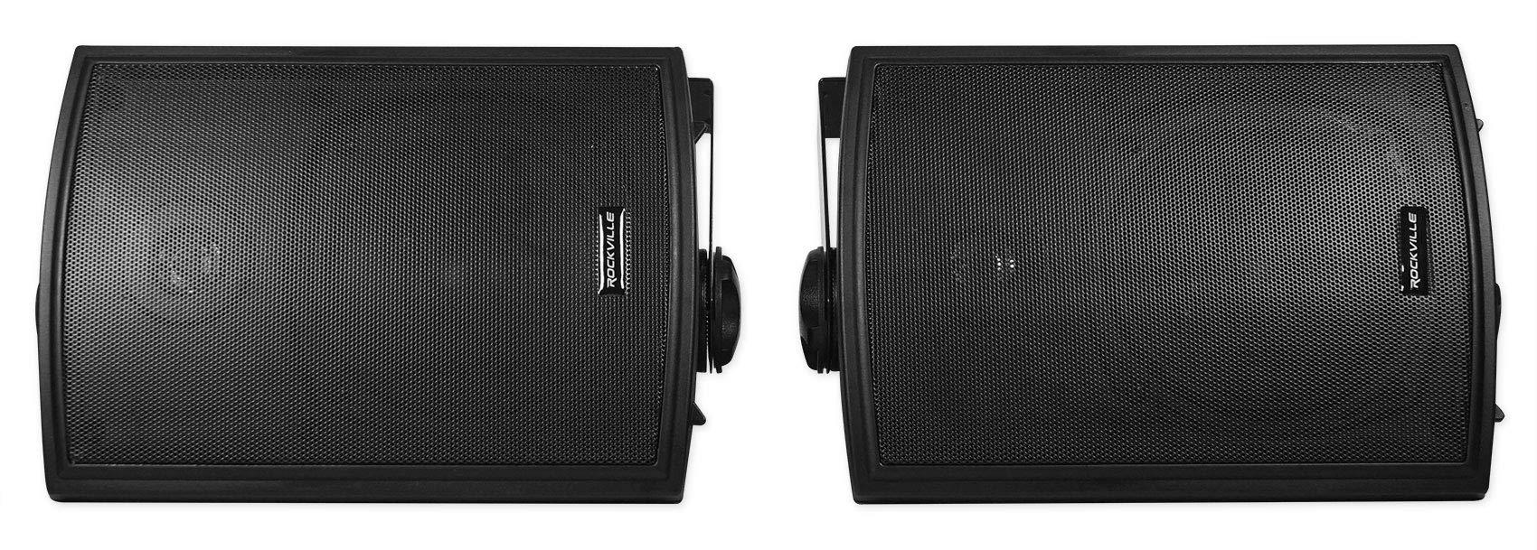Rockville (8) Rockville HP5S-8 Black 5.25\" Marine Box Swivel Speakers for Boats
