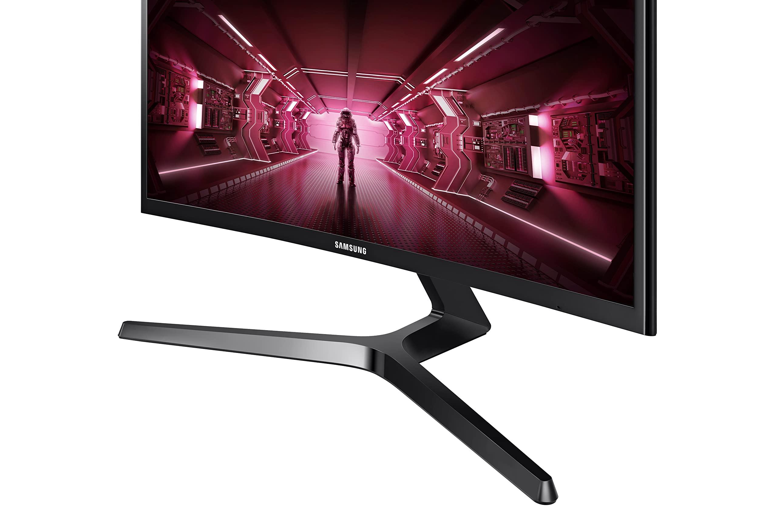 SAMSUNG SAMSUNG 24-Inch CRG5 144Hz Curved Gaming Monitor (LC24RG50FQNXZA) Computer Monitor, 1920 x 1080p Resolution, 4ms Response, FreeSync, Game Mode, HDMI
