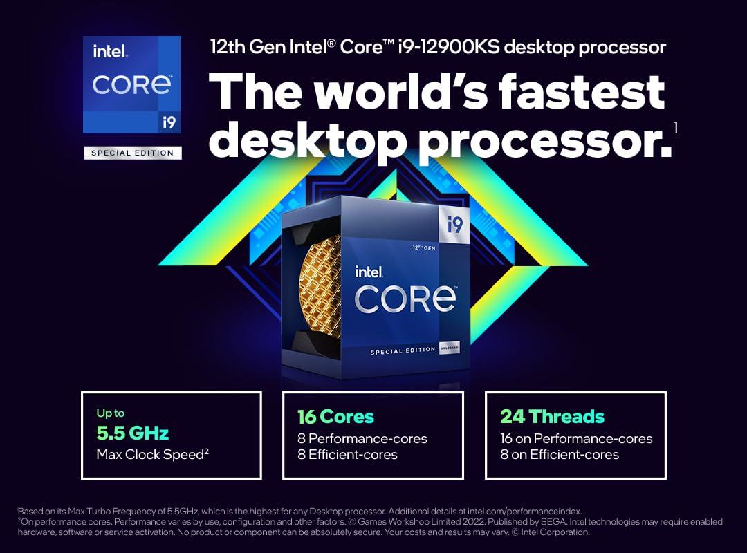 Intel Intel Core i9 (12th Gen) i9-12900KS Gaming Desktop Processor with Integrated Graphics and Hexadeca-core (16 Core) 2.50 GHz