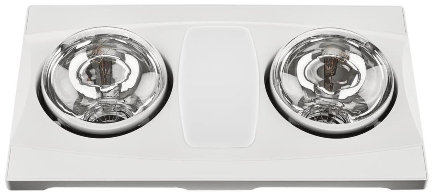 Aero Pure Aero Pure A515A W Quiet Bathroom Fan with Heat and Light, White