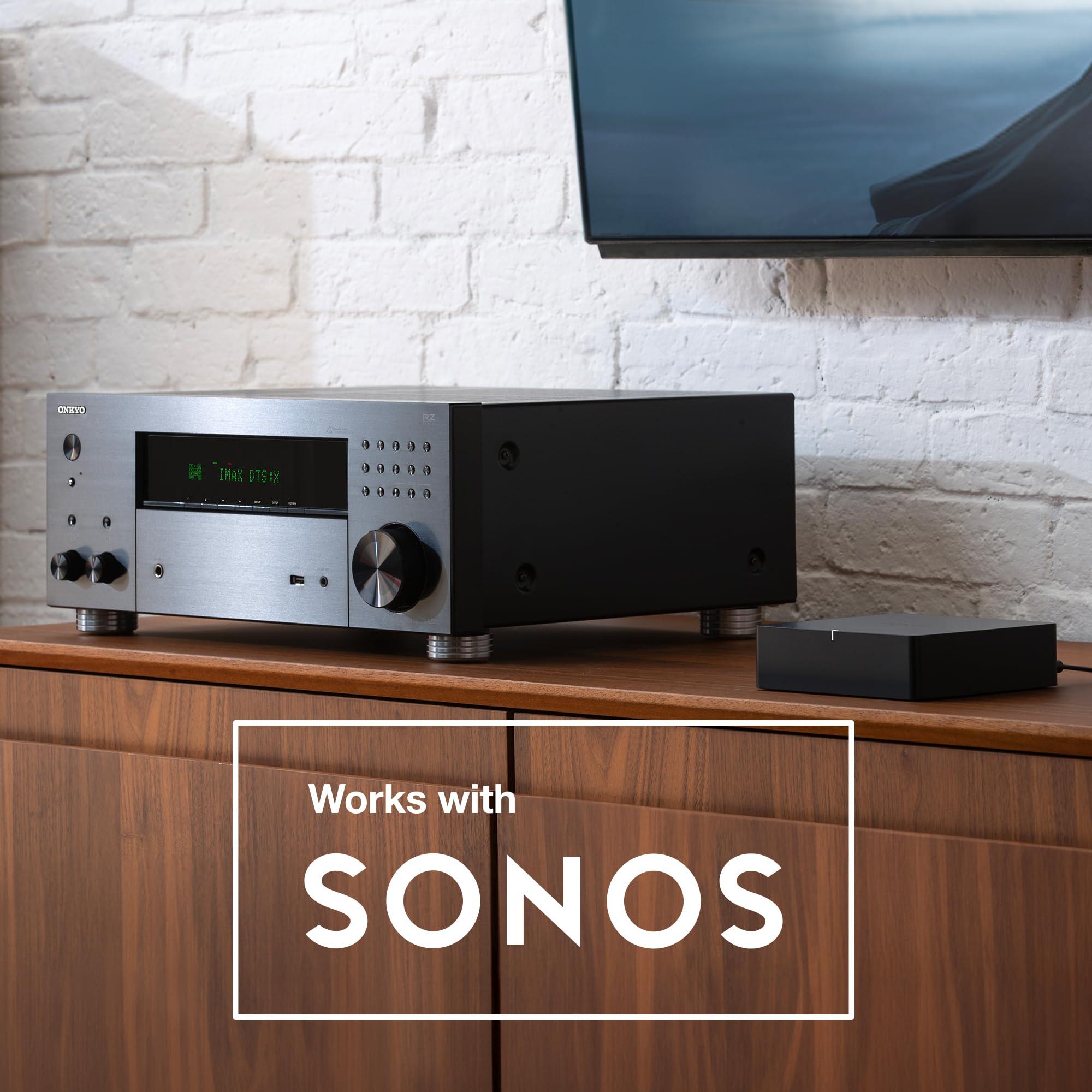 Onkyo Onkyo TX-RZ30 9.2-Channel AV Receiver - 100 Watts Per Channel, Dirac Live Out of Box, Works with Sonos Certified, THX Certified and More