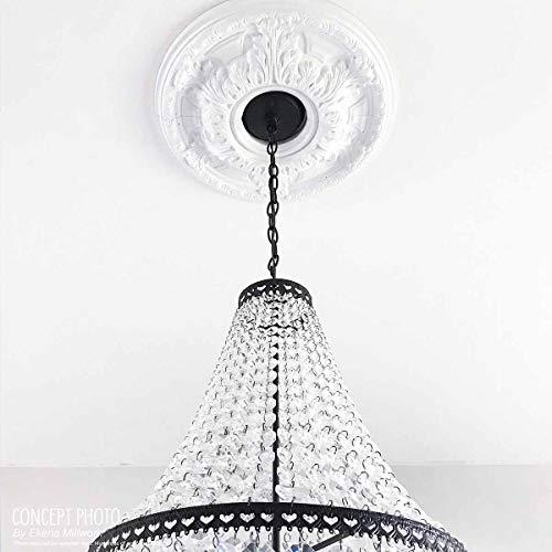 Ekena Millwork Ekena Millwork CM24TR2-03500 Traditional Ceiling Medallion, 24 3/8\"OD x 3 1/2\"ID x 1 1/2\"P, Factory Primed