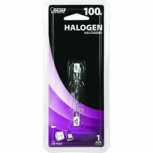Feit Electric Feit Electric Bpq100t3/Cl/S 100 Watt Double Ended T3 Halogen Quartz Light Bulbs - 2 Pack