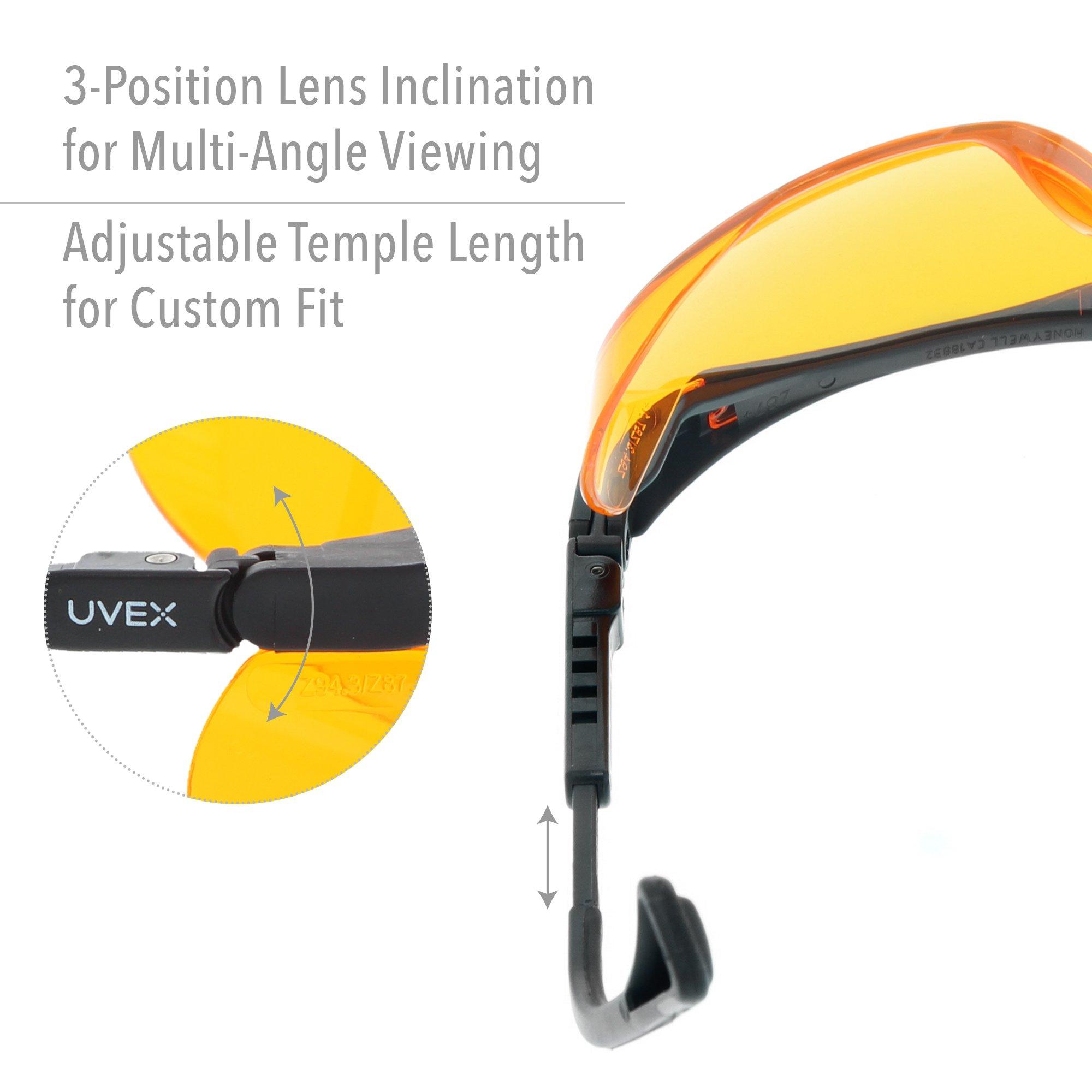 Uvex Honeywell Uvex Ademco Skyper Blue Light Blocking Computer Glasses with SCT-Orange Lens (S1933X)