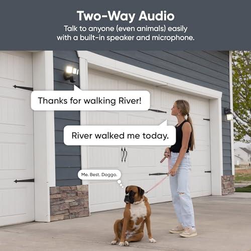 WYZE WYZE Floodlight Camera Pro, PCMag Editors' Choice 3000-Lumen LEDs, 2.5K HD Outdoor Security Camera, 180 Wide View, Motion Detection, Color Night Vision, Works with Alexa & Google, Free Expert Setup