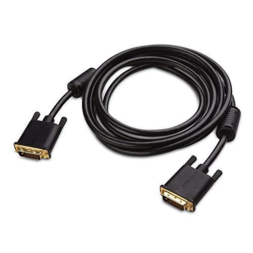 Cable Matters Cable Matters 1-Pack DVI to DVI Cable with Ferrites (DVI Dual Link Cable, DVI D Cable) 10 Feet & 2-Pack 16 AWG Heavy Duty 3 Prong Computer Monitor Power Cord