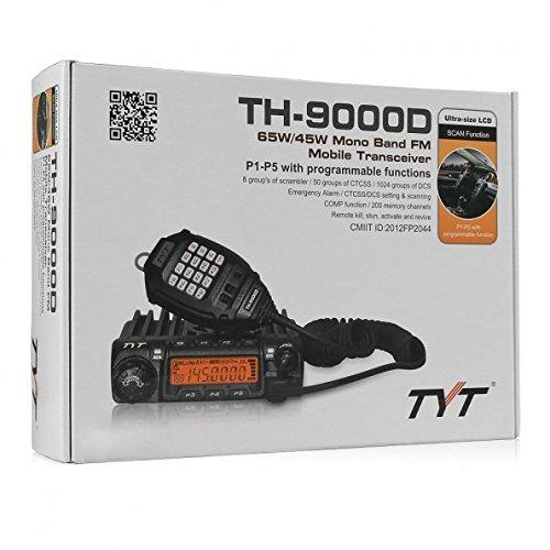 TYT Tyt Th-9000d Vhf Mono Band Mobile Transceiver 65 Watt 200 Channel 8 Group Scrambler Car Truck Amateur Radio