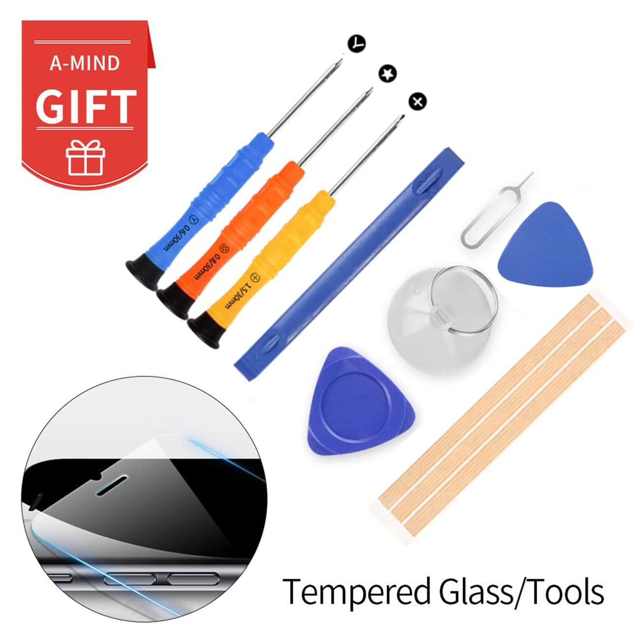 A-MIND A-MIND for LG V40 ThinQ V405EBM V405QA7 V405TAB V405UA V405UA0 V405UAB with Frame Screen Replacement Touch Screen Digitizer LCD Display Full Assembly Repair Kits,with Screen Protector+Tools