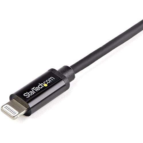StarTech StarTech.com 1m (3ft) Black Apple 8-pin Lightning Connector to USB Cable for iPhone/iPod/iPad - Charge and Sync Cable - 1 Meter (USBLT1MB)