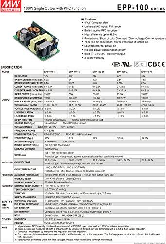 MEAN WELL [PowerNex] Mean Well EPP-100-48 48V 2.1A 100W Single Output with PFC Function Power Supply