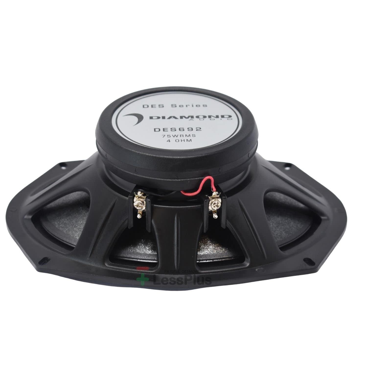 Diamond Audio Diamond Audio DES692 6"x9" 75W RMS Elite Series 2-Way Coaxial Speaker System