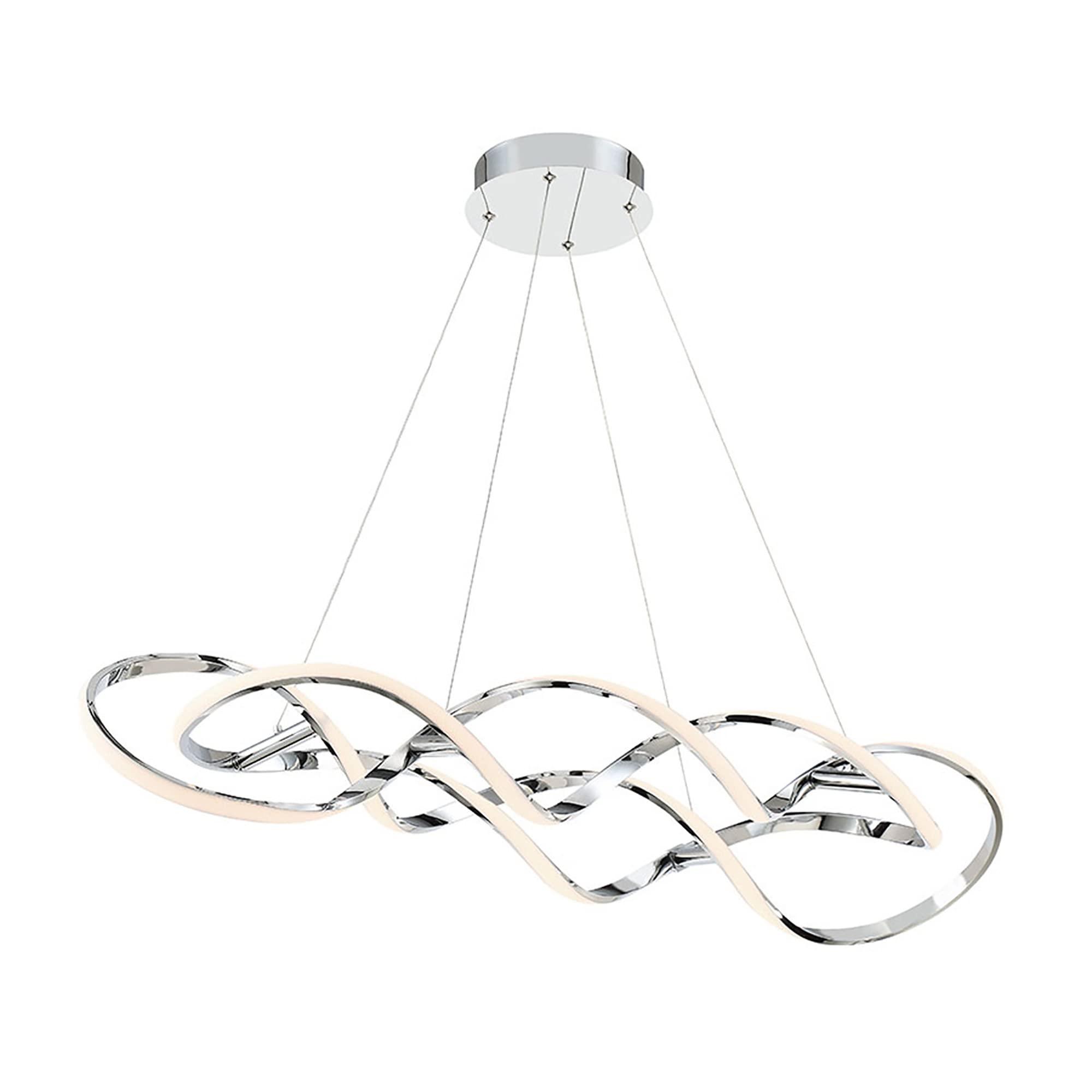 WAC Lighting WAC Lighting dweLED, Interlace 39in LED Pendant 3000K in Chrome