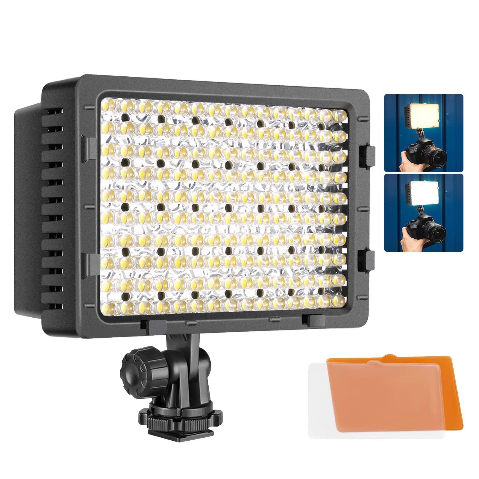 Neewer NEEWER® 160 LED CN-160 Dimmable Ultra High Power Panel Digital Camera / Camcorder Video Light, LED Light compatible with Canon, Nikon, Pentax, Panasonic,SONY, Samsung and Olympus Digital SLR Cameras