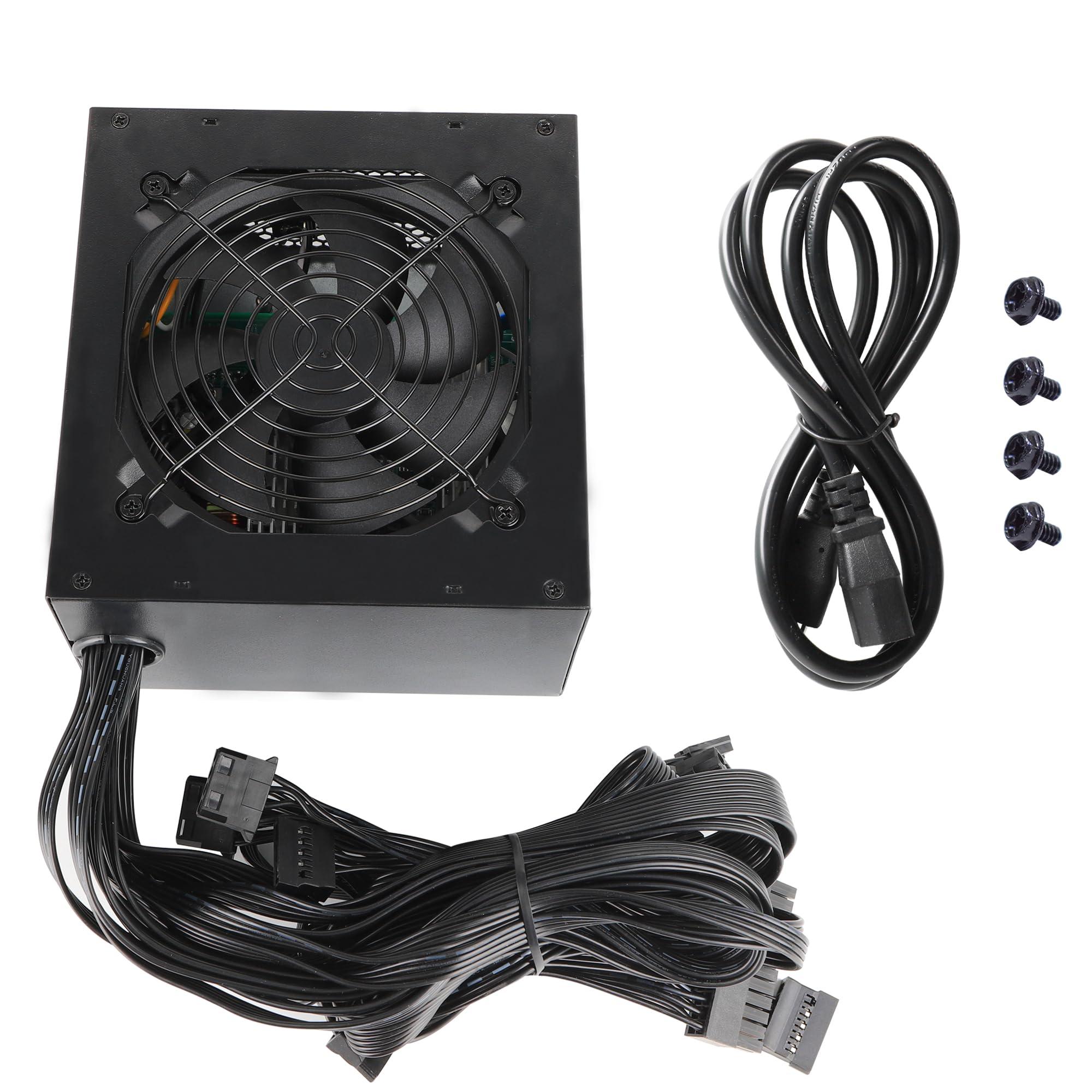 KYLINTEC 700W Gaming PC PSU, 12V Power Supply for PC Computers with 120 mm Silent Fan, Non-Modular PSU