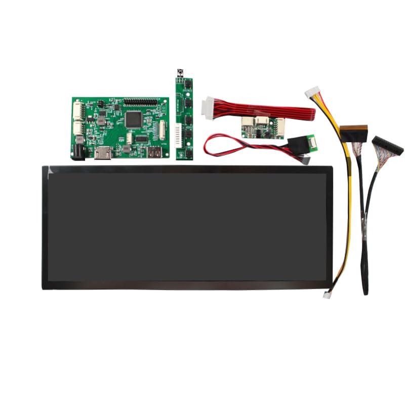 VSDISPLAY VSDISPLAY 10.3\'\' 1920x720 IPS Stretched Bar LCD Screen 800 Nits Brightness VS103IA with HD-MI USB LCD Controller Board for DIY Extra Display