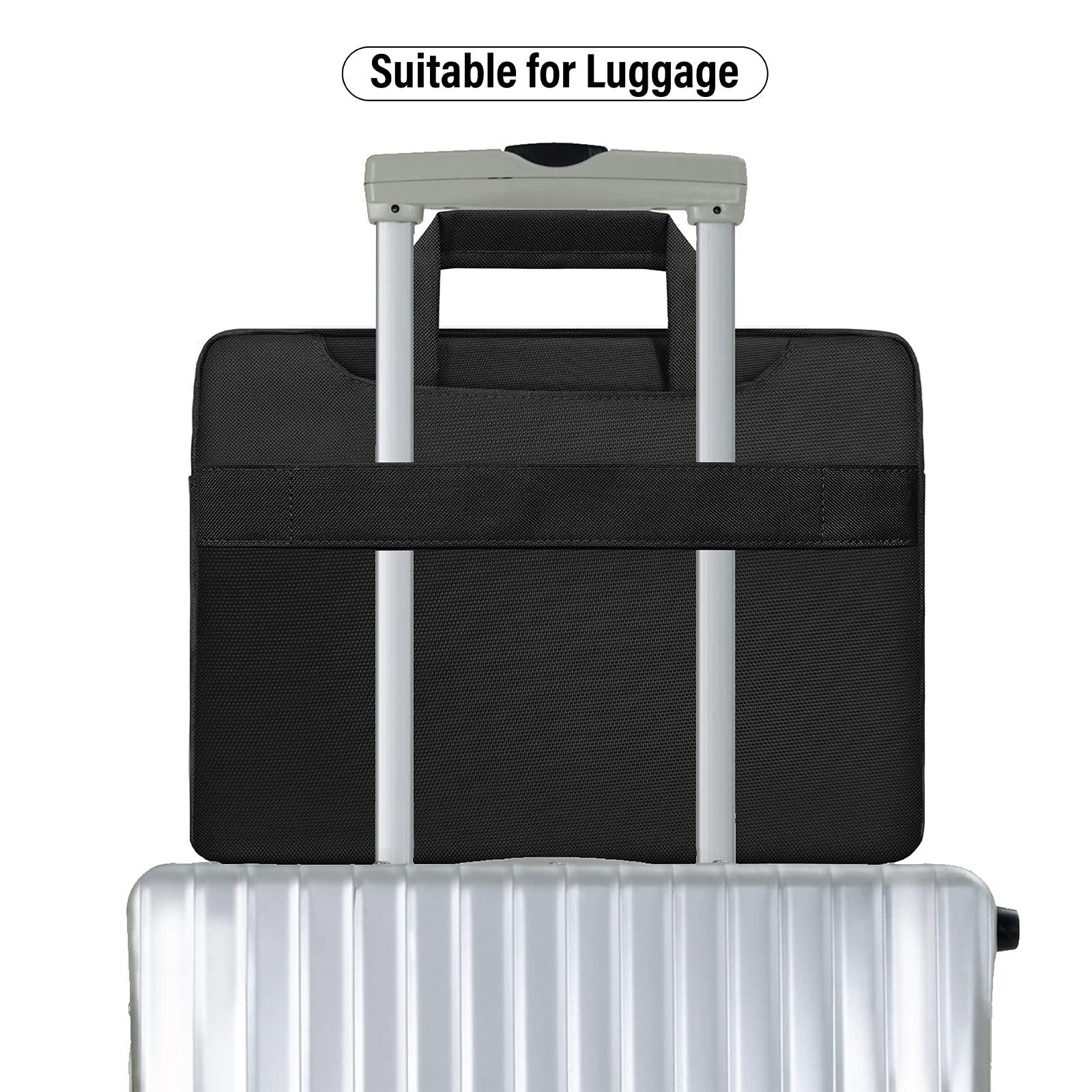 IBENZER iBenzer 15.6 16 inch Laptop Computer Sleeve Carrying Case Bag for New MacBook Air 15-inch M2 A2941, MacBook Pro 15/16-inch, 15" Surface/Dell/HP/Acer/Lenovo Chromebook, Black LS-SLD15-BK