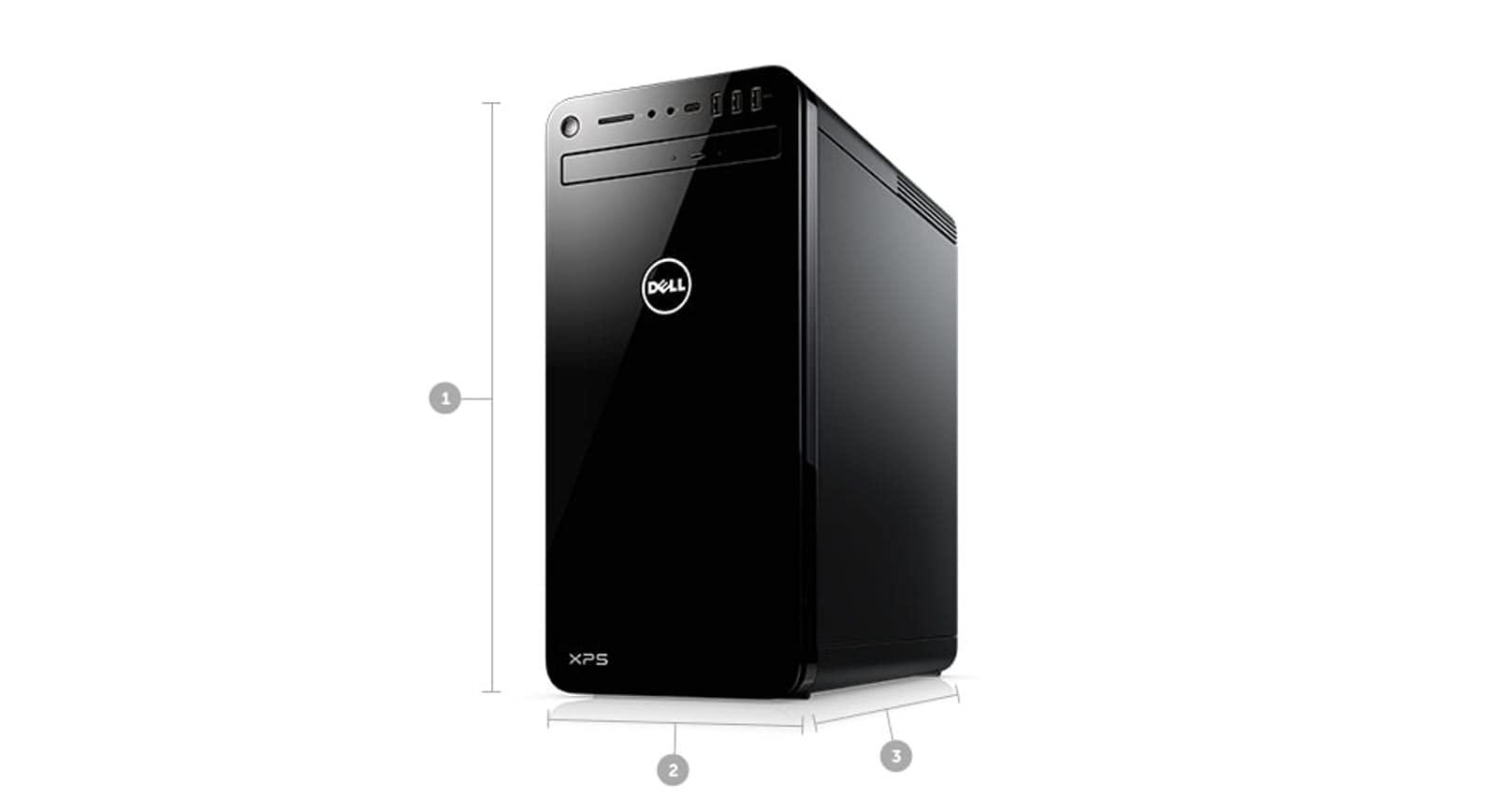 Dell Dell XPS 8930 Desktop Computer Tower (2019) | Core i5-256GB SSD Hard Drive + 1TB Hard Drive - 8GB RAM | 6 Cores @ 4.1 GHz Win 10 Home (Renewed)