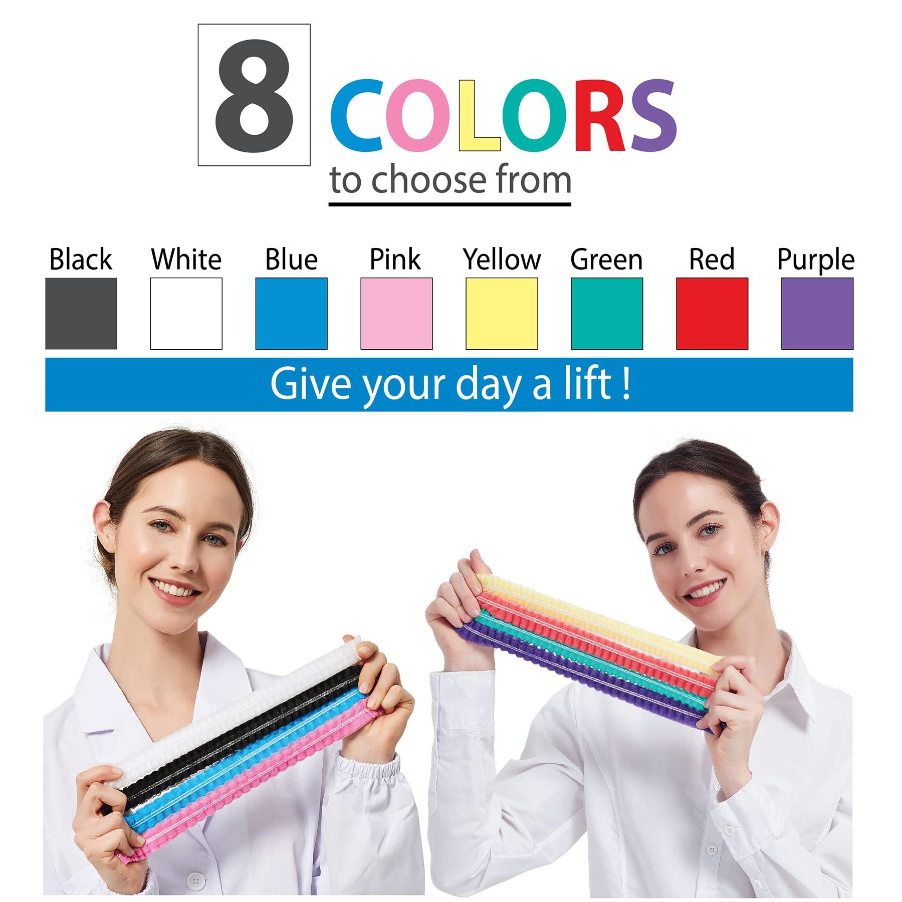 ProtectX ProtectX 100-Pack White Disposable Hair Nets, Elastic Head Cover, Bouffant Caps, Sanitation Head Cover for Food Service, Spa Men & Women - 21 inch