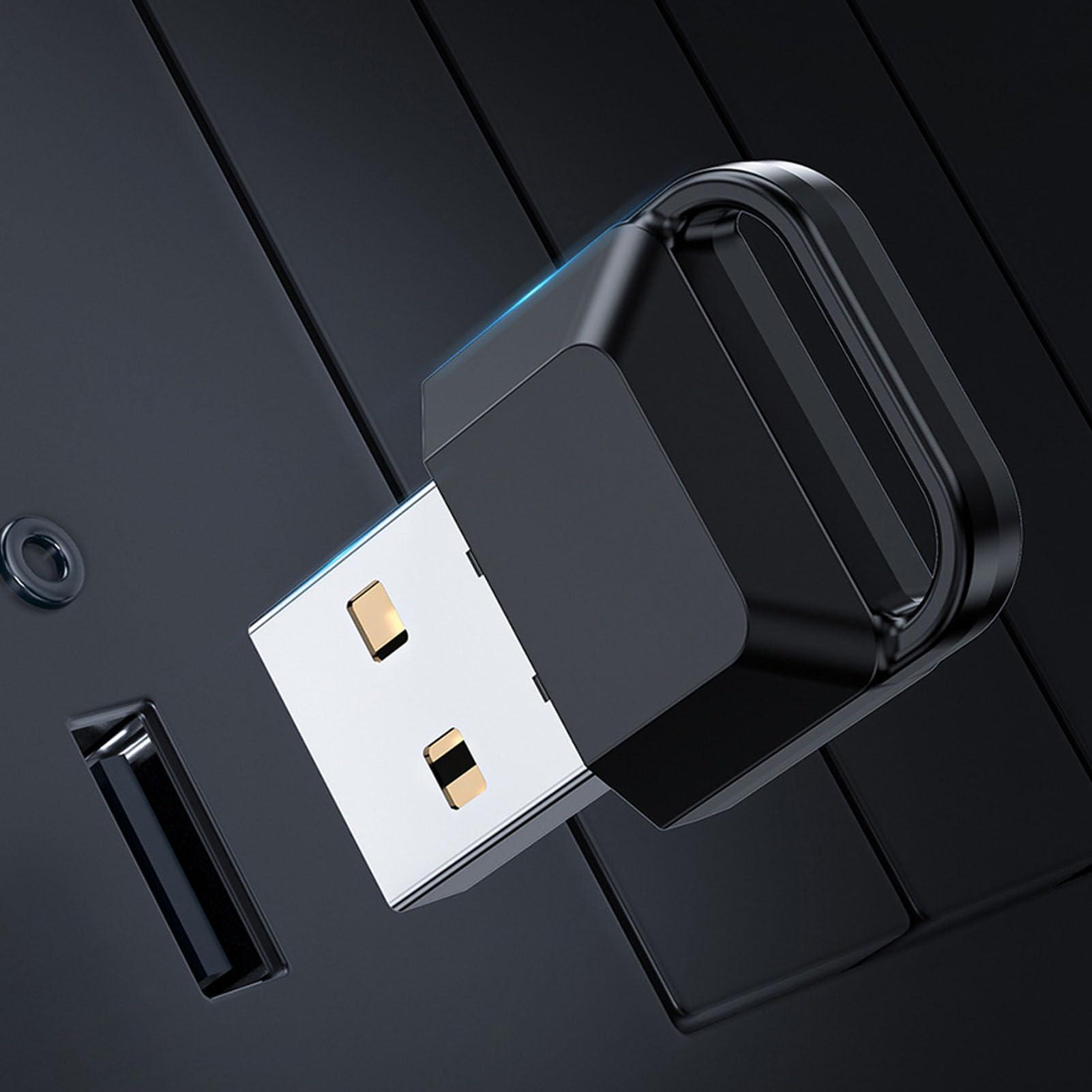 Yunir Bluetooth 5.0 USB Adapter for PC,40Mbps Transmitter Replacement Micro USB for Headphone Speaker Mouse Keyboard Connection,Plug and Play