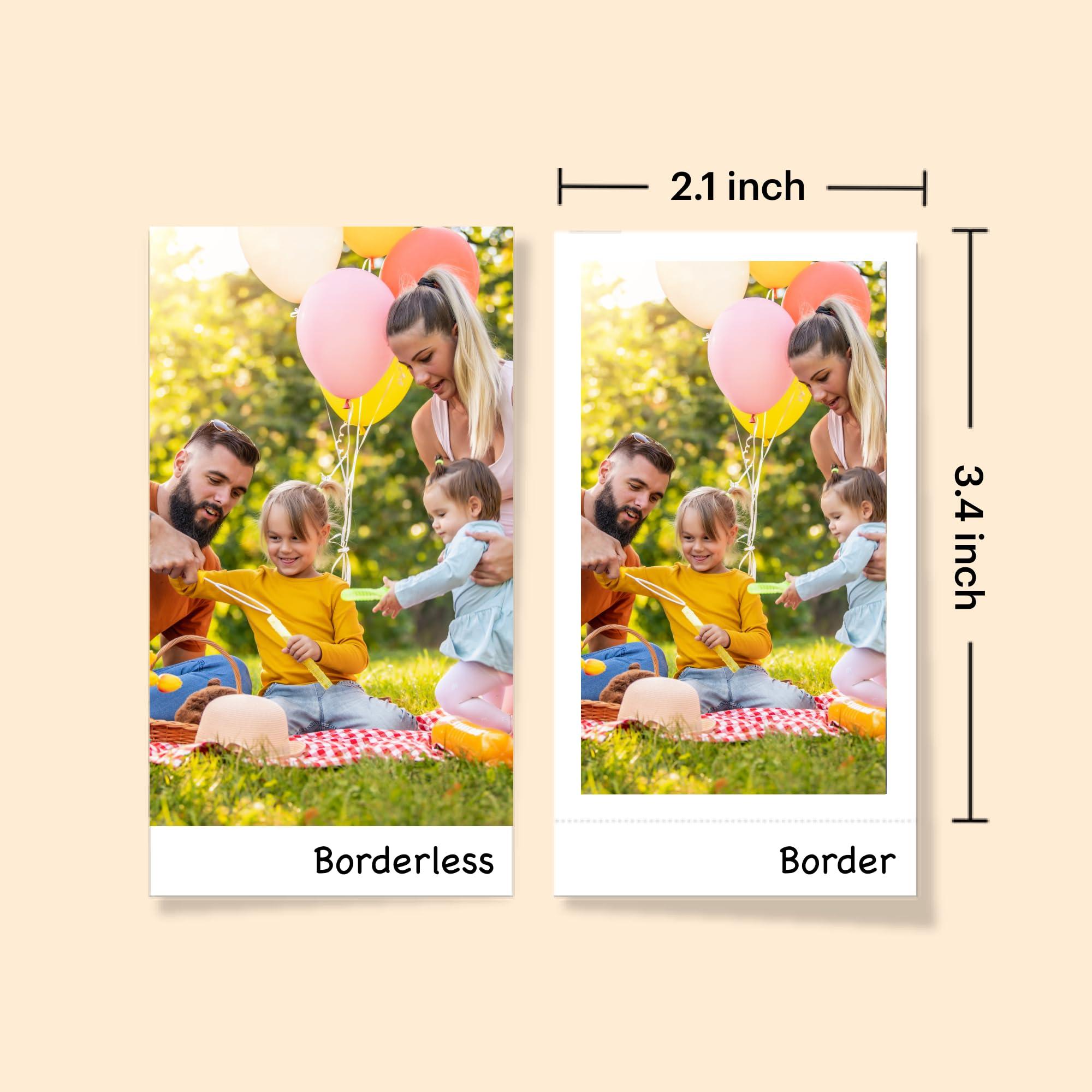 KODAK KODAK Mini 2 Retro 4PASS Portable Photo Printer (2.1x3.4 inches) + 8 Sheets, White