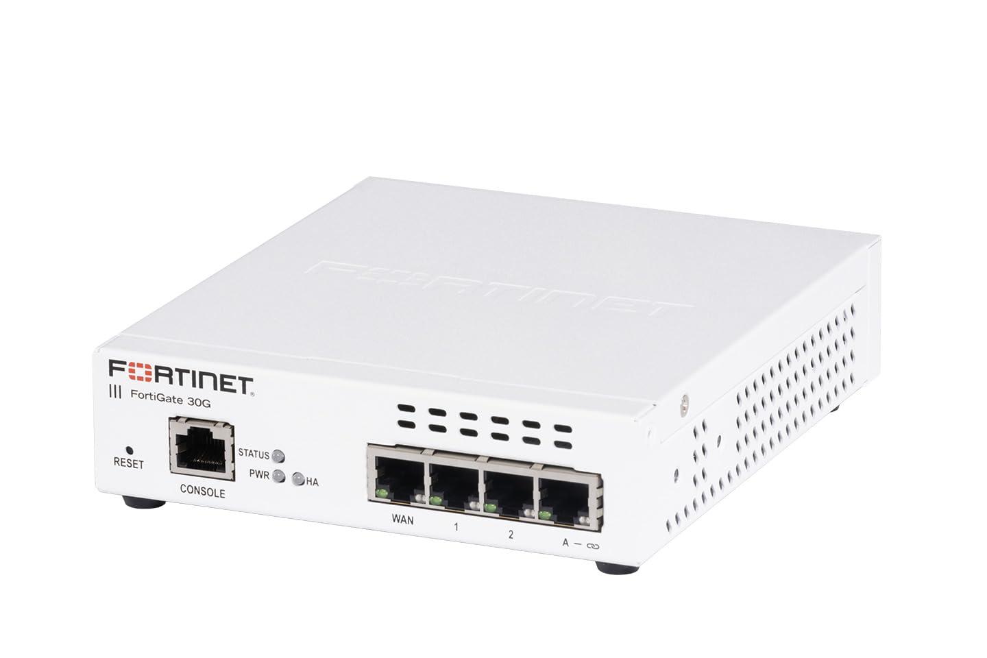 FORTINET FortiGate-30G Network Security Appliance Plus 1 Year FortiGuard Enterprise Protection and FortiCare Premium (FG-30G-BDL-809-12)