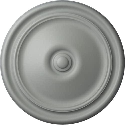Ekena Millwork Ekena Millwork CM12RE Reece Ceiling Medallion, 12"OD x 1 3/4"P (Fits Canopies up to 2 3/8"), Factory Primed