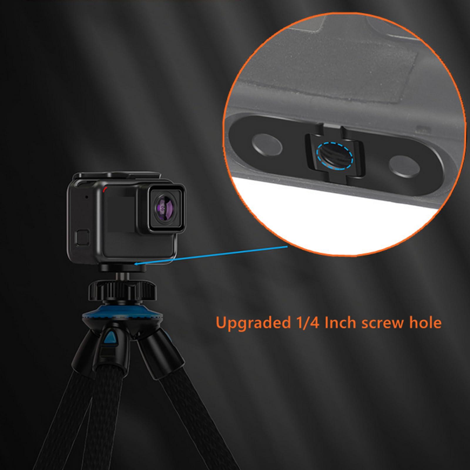 Besvalo Replacement Folding Fingers for Gopro, Magnetic Folding Mounting Base Adapter with Standard 1/4 Tripod Connector Port, Compatible with Gopro 12/11/10/9/8/Black/Max/Mini