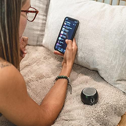 Fashionit Fashionit U Boost Speaker | Stylish Portable Wireless Bluetooth 5.0 with Built-in Subwoofer and Mic | Perfect Mini Speaker for Home, Parties, Travel! Small Device, Rich Sound | Black