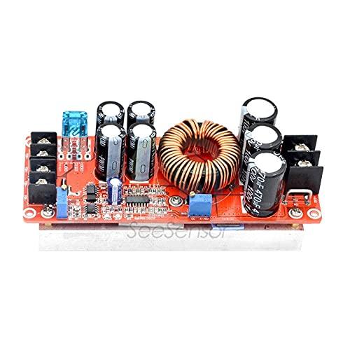ElectronicMaker DC 1200W 20A DC-DC Step Up Boost Converter Power Supply Module 8-60V to 12-80V with Heat Sink