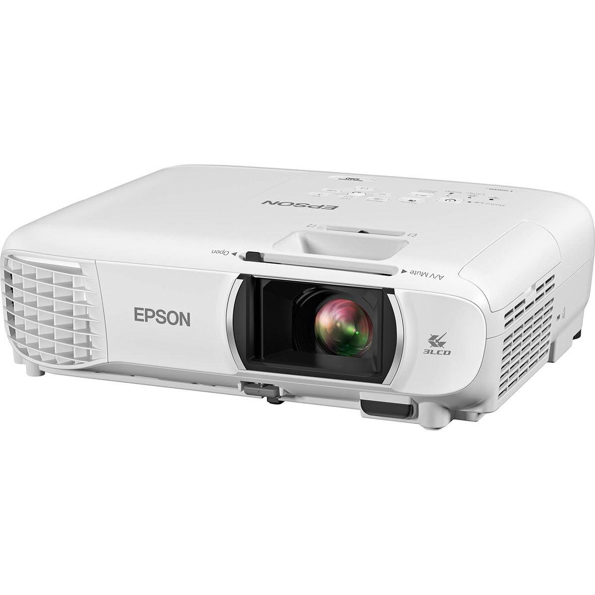 Epson Epson Home Cinema 1080 3-chip 3LCD 1080p Projector, 3400 lumens Color and White Brightness, Streaming/Gaming/Home Theater, Built-in Speaker, 16,000:1 Contrast (Renewed)