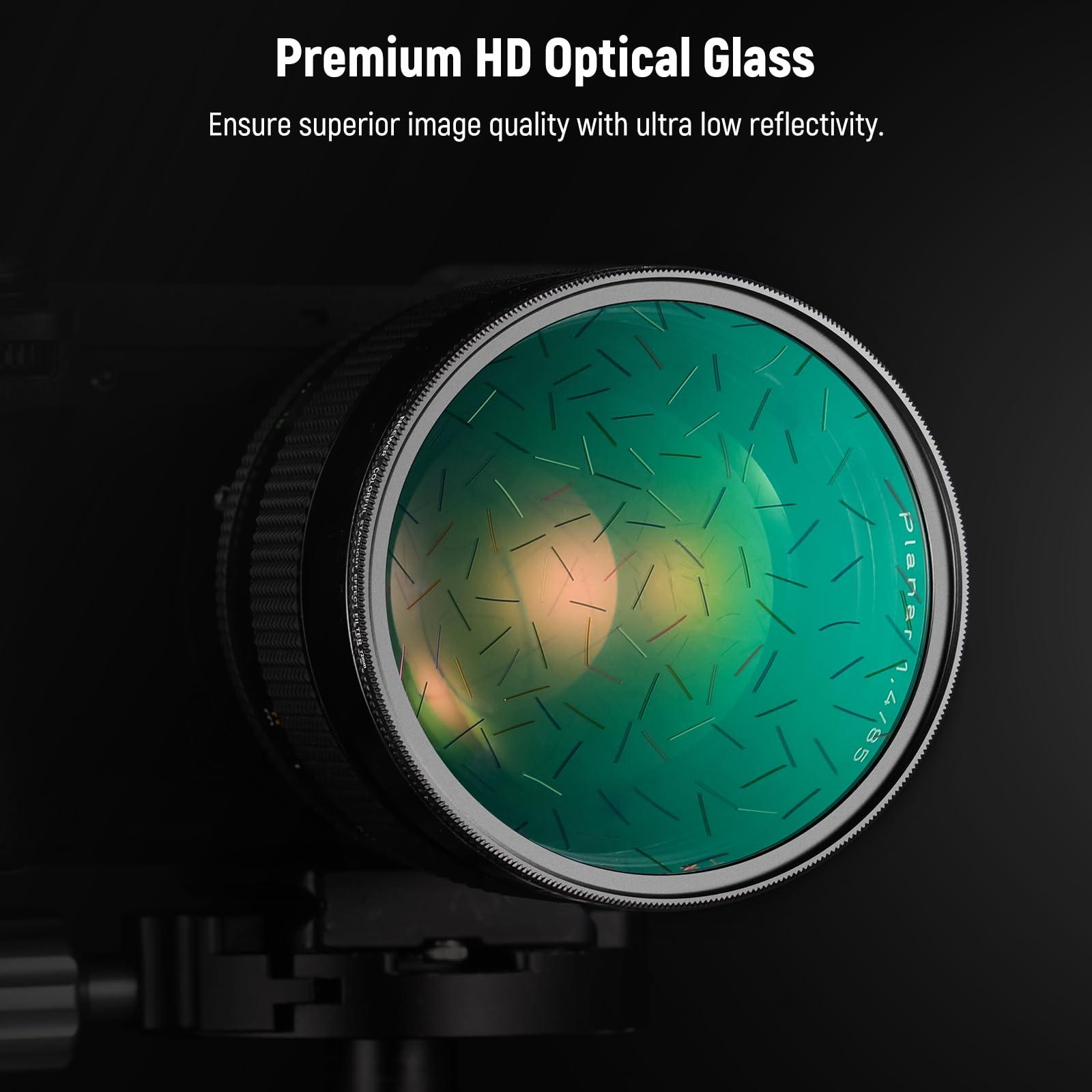 NEEWER NEEWER 72mm Colorful Starlight Brushed Camera Lens Filter, Special Effects Filter with Anamorphic Flare, Shinning Starburst Lens Filter, Photography Prism Lens Filter, Camera Lens Accessory