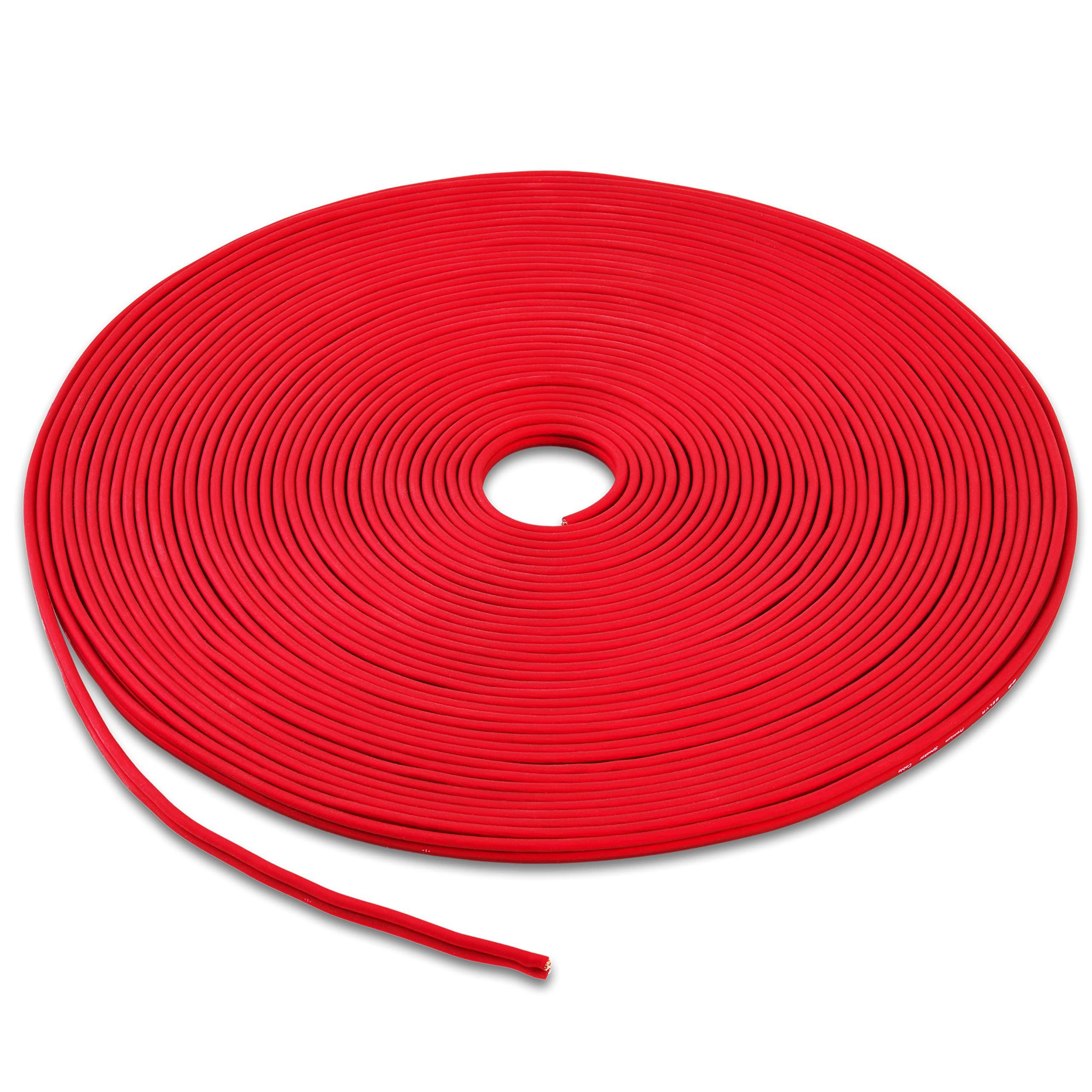 BELVA Belva True 4 Gauge AWG Premium CCA Complete Amplifier Wiring Kit with OFC 2-Channel RCA Cable - BAK42 RED