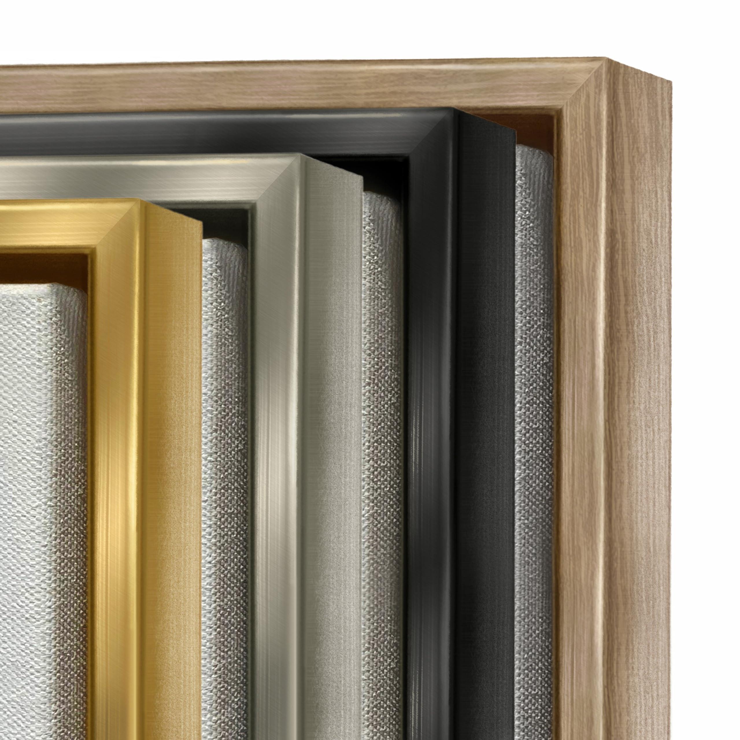 Stupell Industries Stupell Industries Fashion Glam Toilet Paper Designer Detailing Framed Floater Canvas Wall Art Design by Ziwei Li