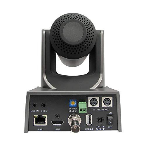 PTZOptics PTZOptics 30x Optical Zoom Indoor Broadcast & Conference Camera, HDMI, 3G-SDI, IP Streaming, CVBS, Gray