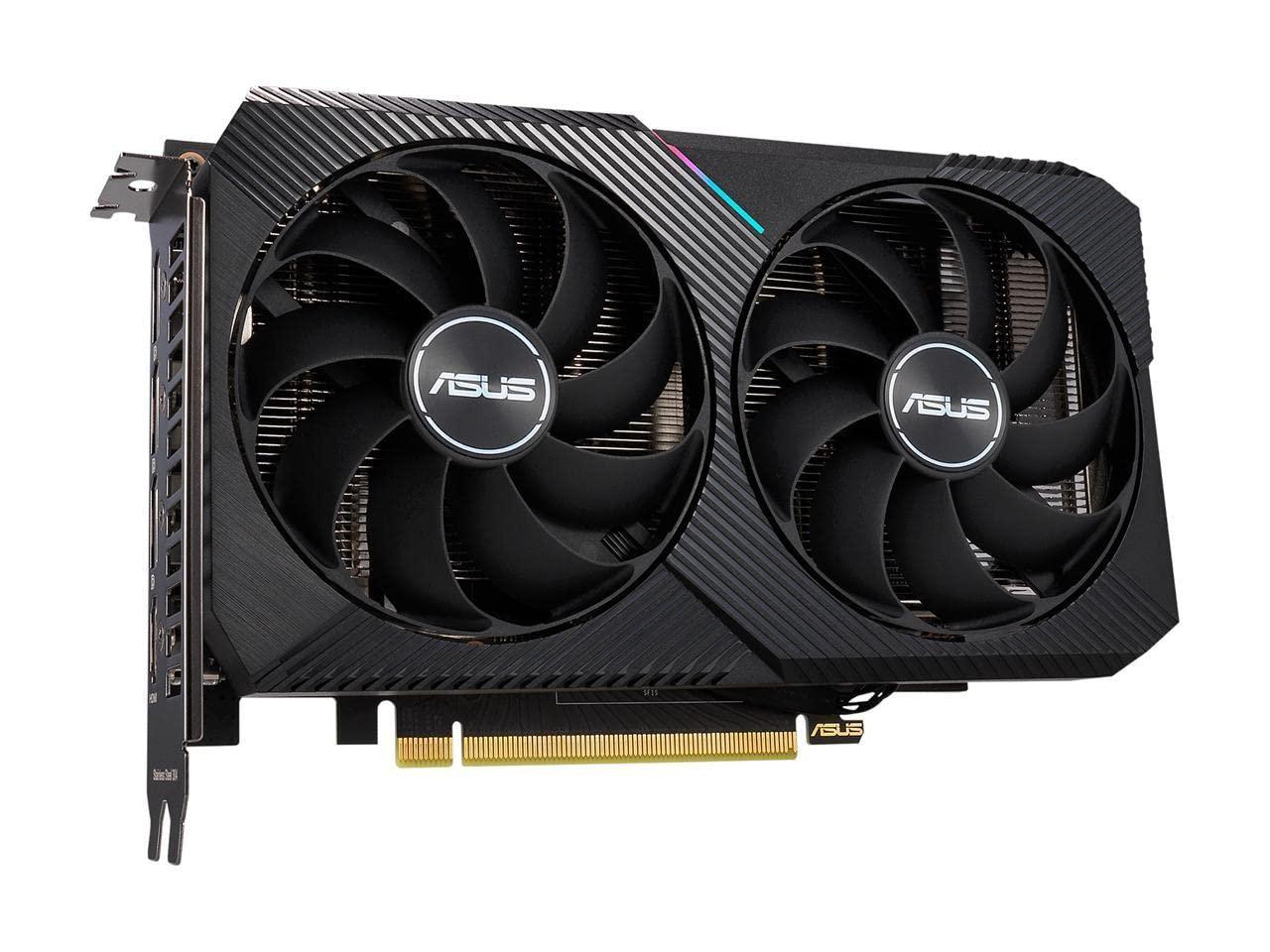 ASUS ASUS Dual GeForce RTX 3060 Ti 8GB GDDR6 PCI Express 4.0 Video Card DUAL-RTX3060TI-O8G-MINI-V2