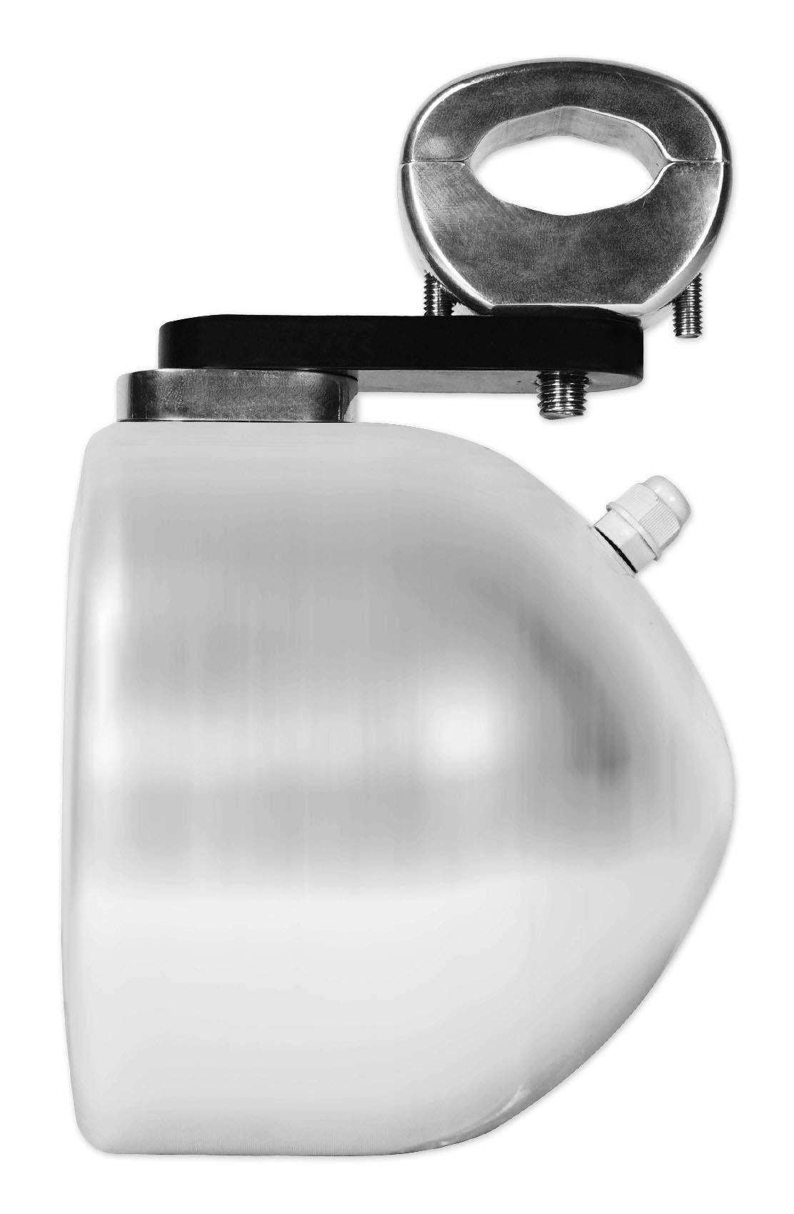 Rockville (2) RockvilIe MAC40B 4\" Chrome Swivel Aluminum Motorcycle Handlebar Speaker Pods