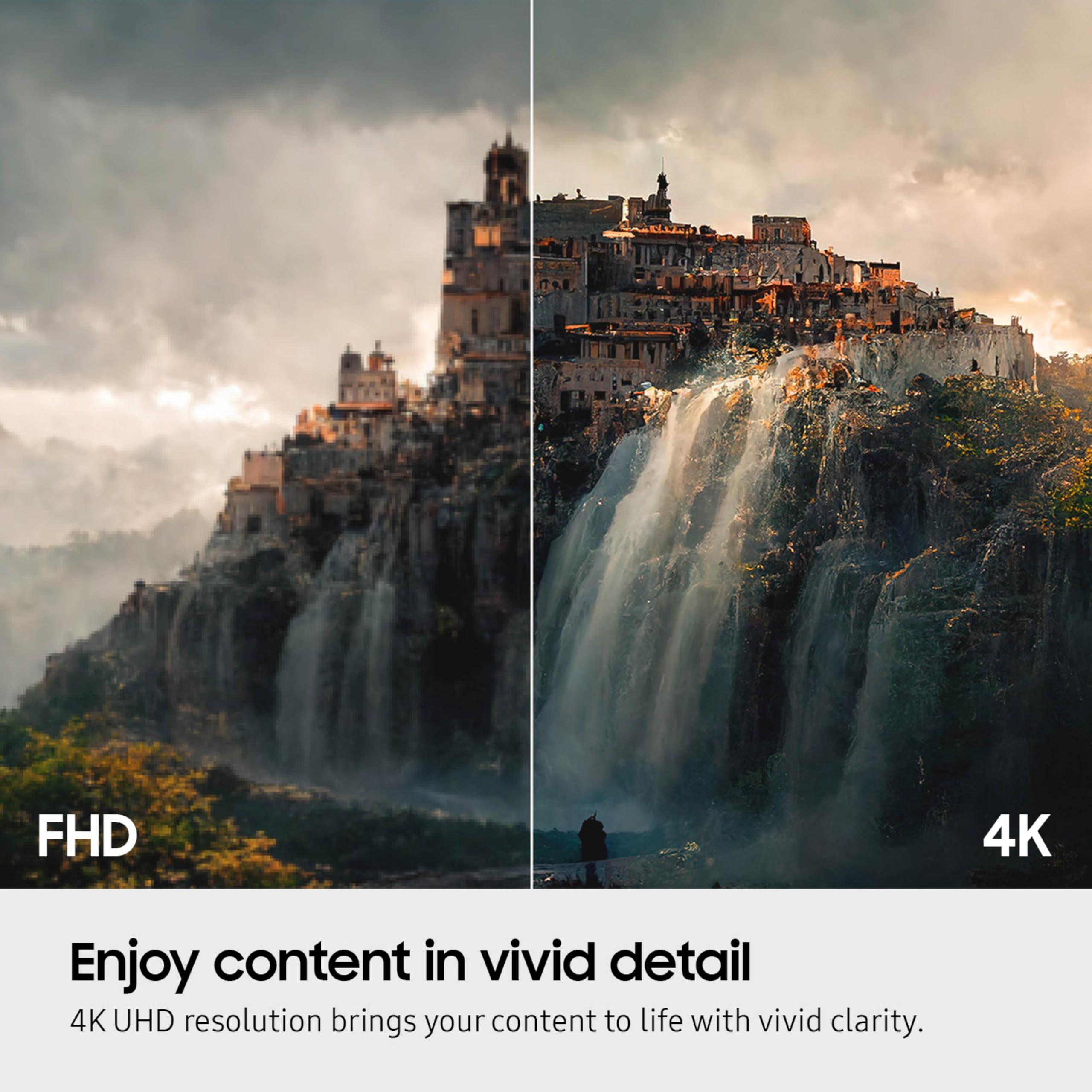 SAMSUNG SAMSUNG 43-Inch M7 (M70D) Series 4K UHD Smart Monitor, Speakers, HDR10, USB-C, Multiple Ports, Gaming Hub, SolarCell Remote, Vision Accessibility Tools, LS43DM702UNXGO, 2024, Black