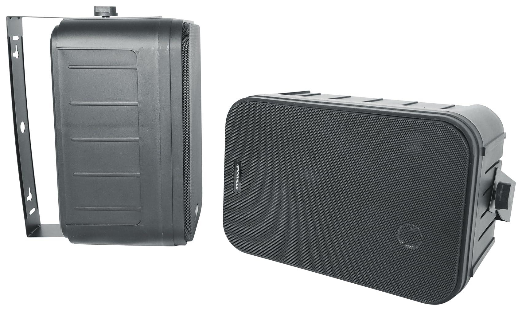 Rockville Rockville Bundle: (2) 2 HP65S-8 Black 6.5" Indoor/Outdoor Swivel Home Theater Speakers 8-ohm (2 Items)