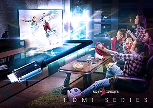 Spider Spider HDMI 2.0 Cable 4K, 6ft E-Series, Ultra HD, Gold Connector, Audio Return(ARC), 4K@60Hz, 3D, 1080P, Ethernet.